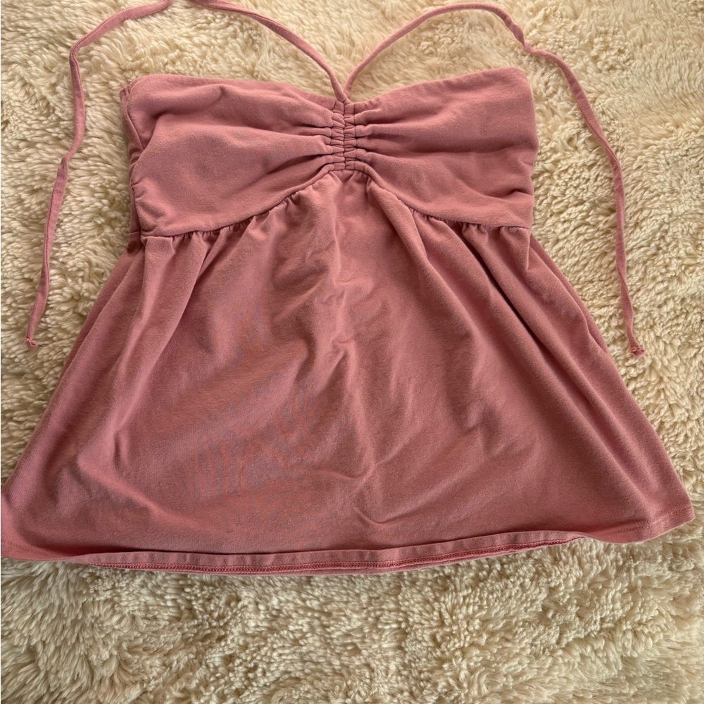 Hollister Dusty Pink Ruched Camisole 🌺